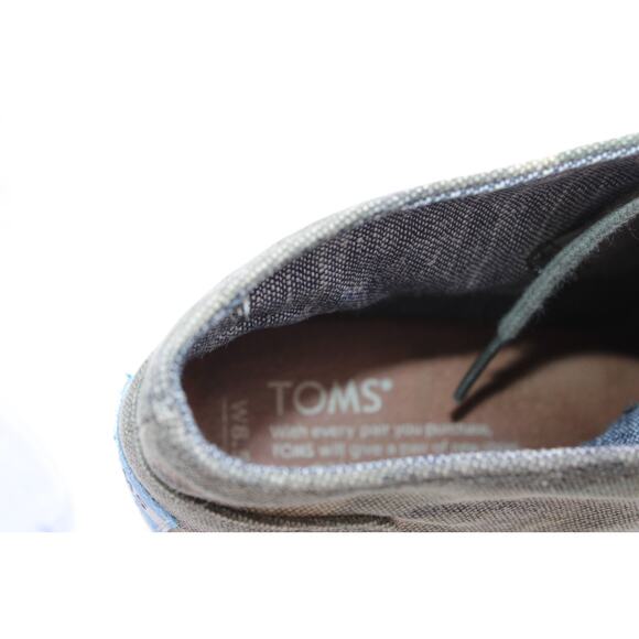 Toms Shoes Women's‎ 8.5 Camo Washed Desert Canvas Wedge Bootie - Picture 8 of 9